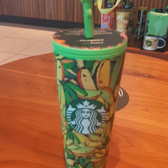 Starbucks x FARM Rio 24oz Tumbler w Banana Straw Topper – Limited Edition 2025 - Picture 8 of 9